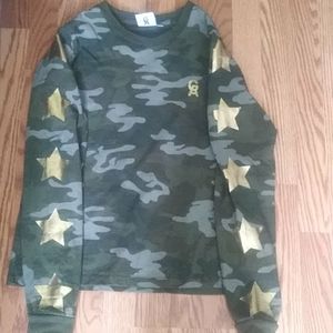 Good American Camo Gold Star Pullover